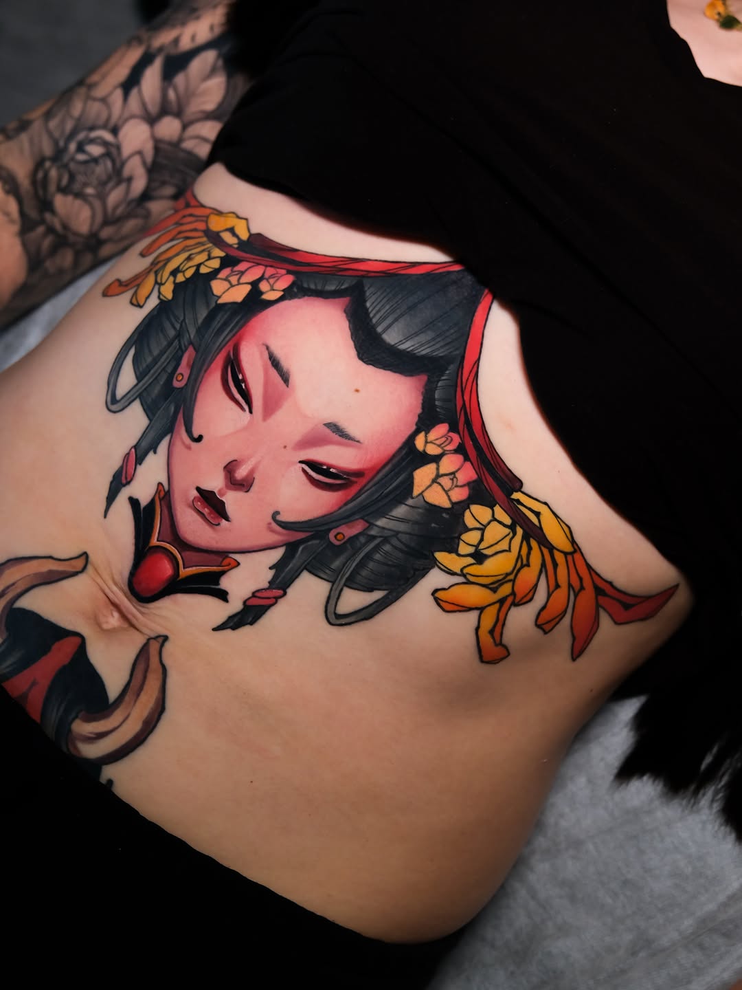 Tattoo by @harleytattooartist β neo_traditional, japanese_irezumi