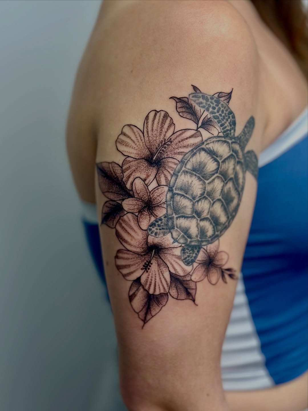 Tattoo by @aj_inkvillage — black_and_grey