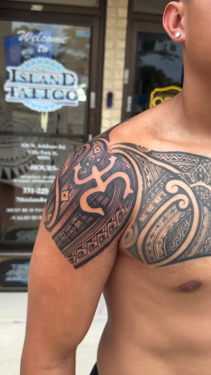 Tattoo by @barrysan — tribal, black_and_grey