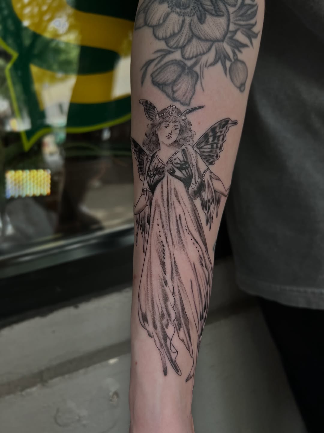 Tattoo by @southpaw.stipple โ black_and_grey, realism