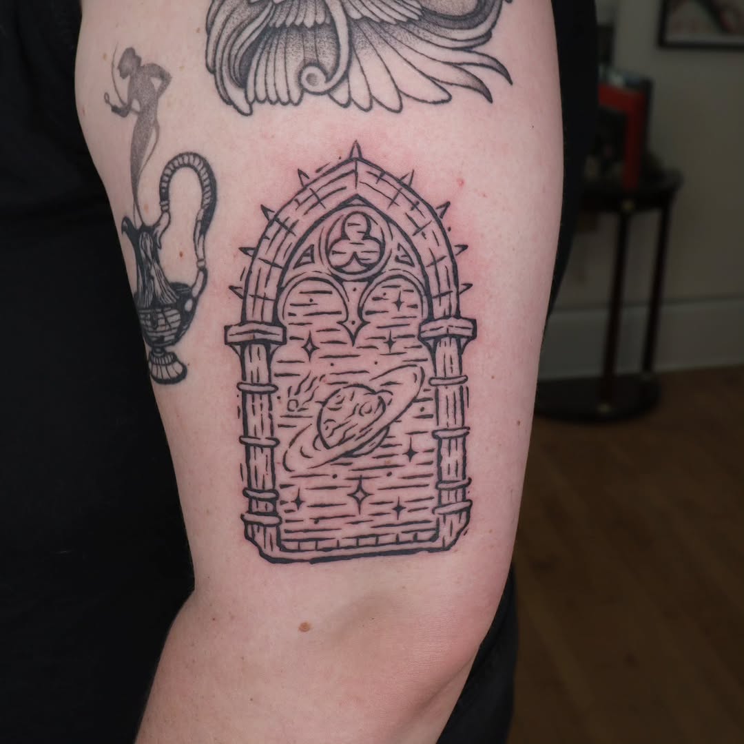 Tattoo by @lipchaktattoo โ blackwork, illustrative