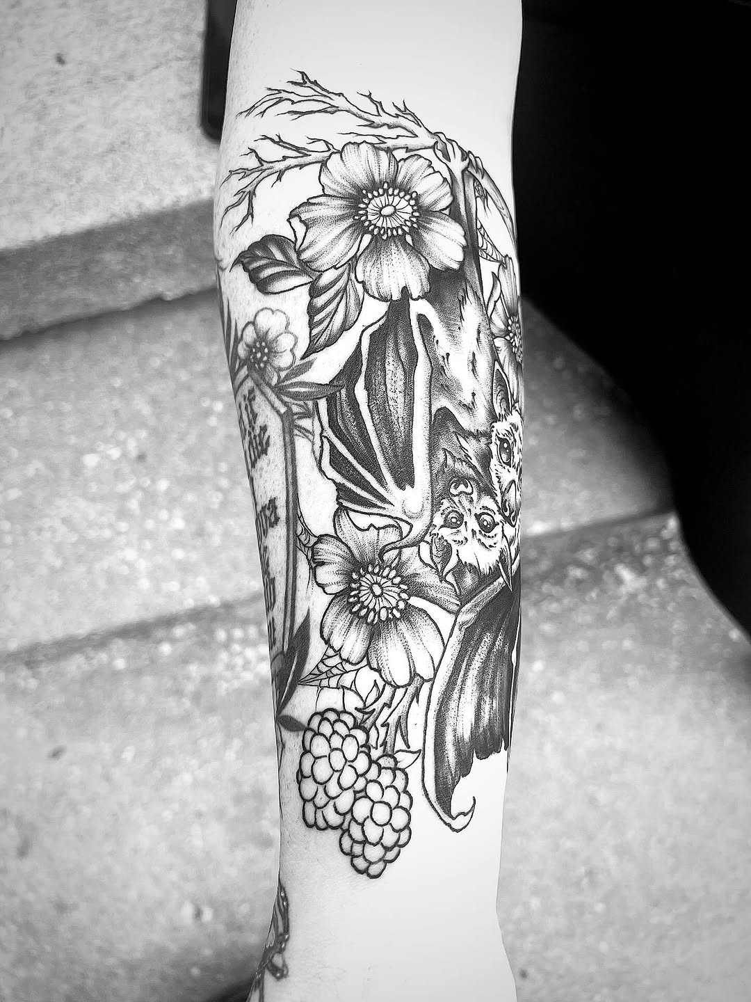 Tattoo by @rikki_mf_bobby — dark_realism, black_and_grey