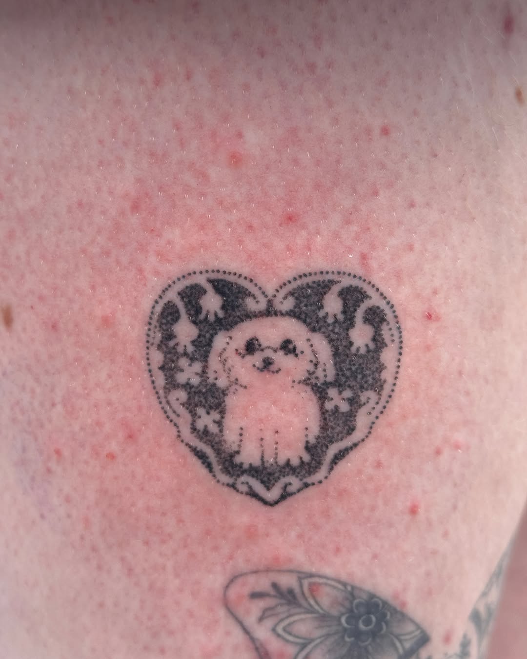 Tattoo by @springgreenes — dotwork