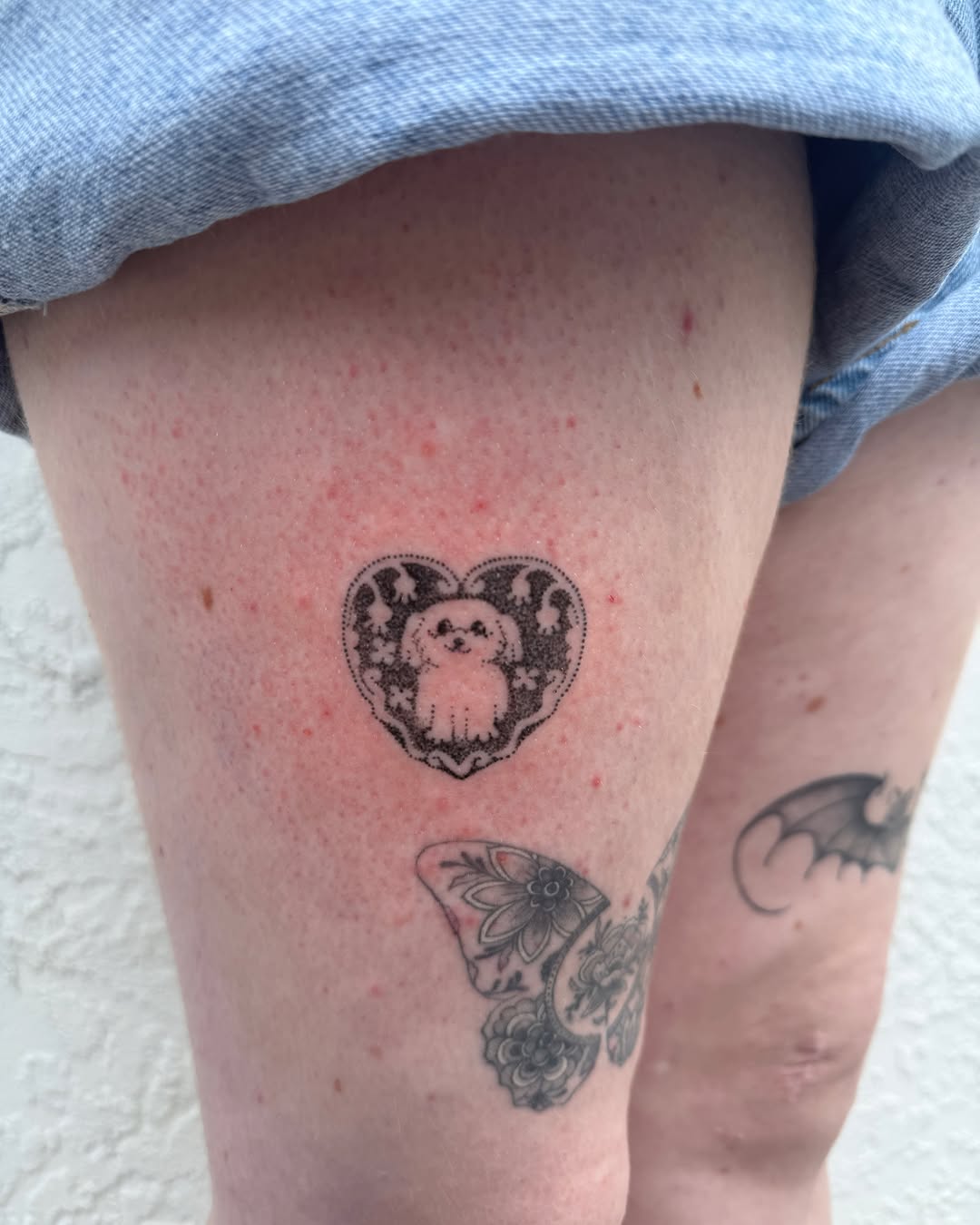 Tattoo by @springgreenes — dotwork