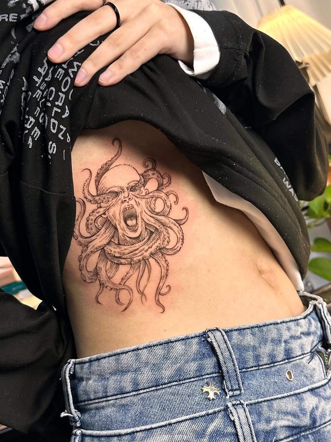 Tattoo by @90tattoo_ — illustrative, black_and_grey