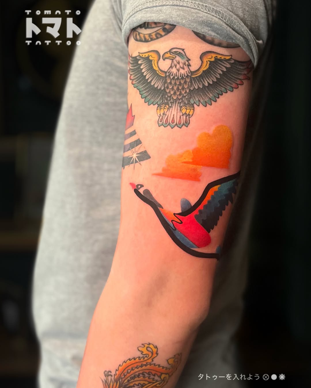 Tattoo by @tomato.tattoos โ american_traditional, realism