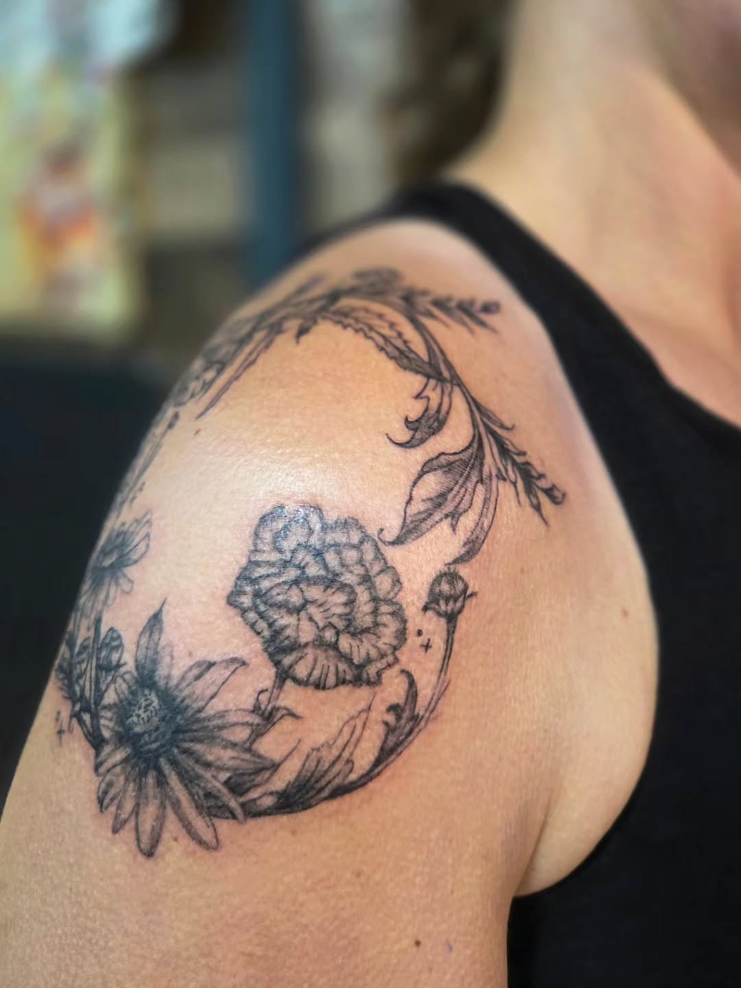 Tattoo by @celesta.tattoos — black_and_grey