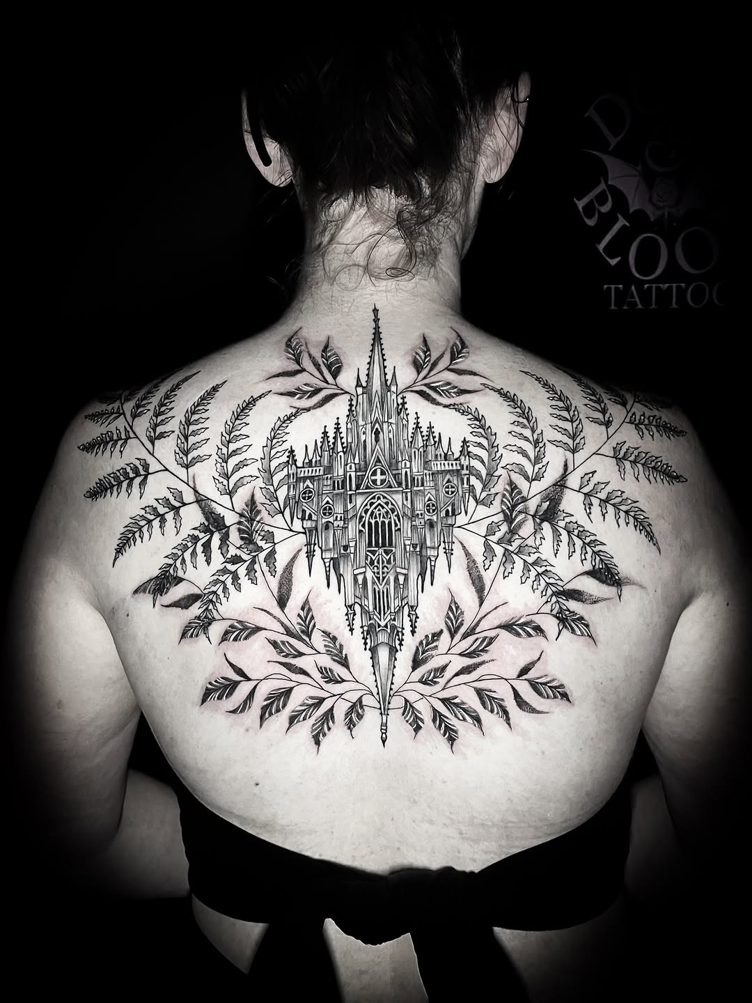 Tattoo by @lilferntattoo — blackwork