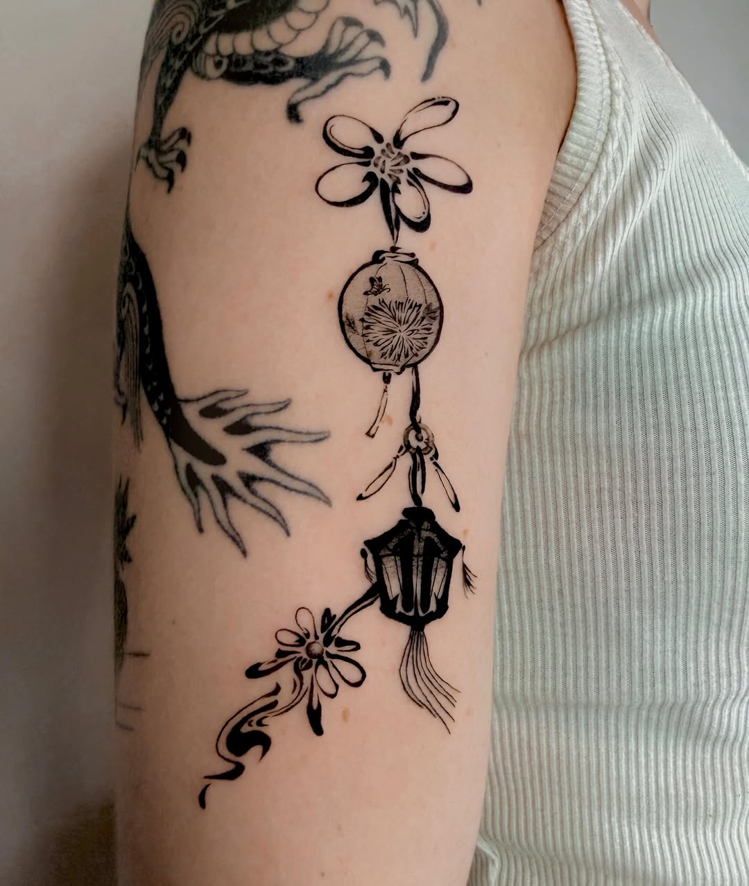 Tattoo by @shanyi.tats — blackwork, ornamental