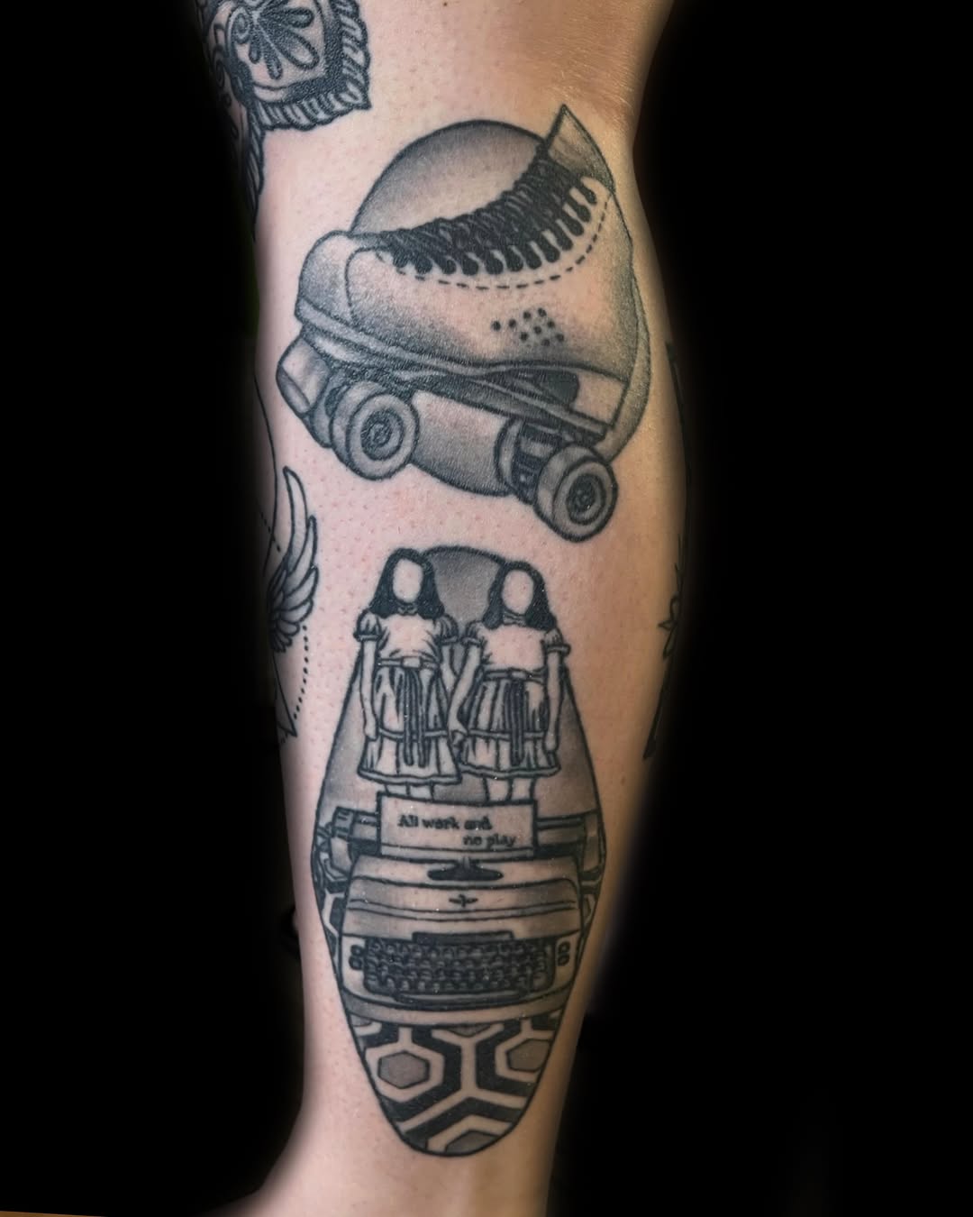 Tattoo by @nickbonestattoos — illustrative, black_and_grey