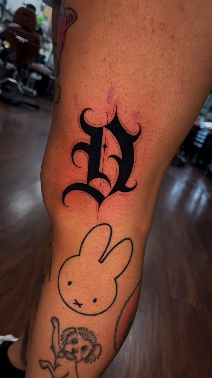 Tattoo by @chucky.tattooz โ lettering_script, illustrative