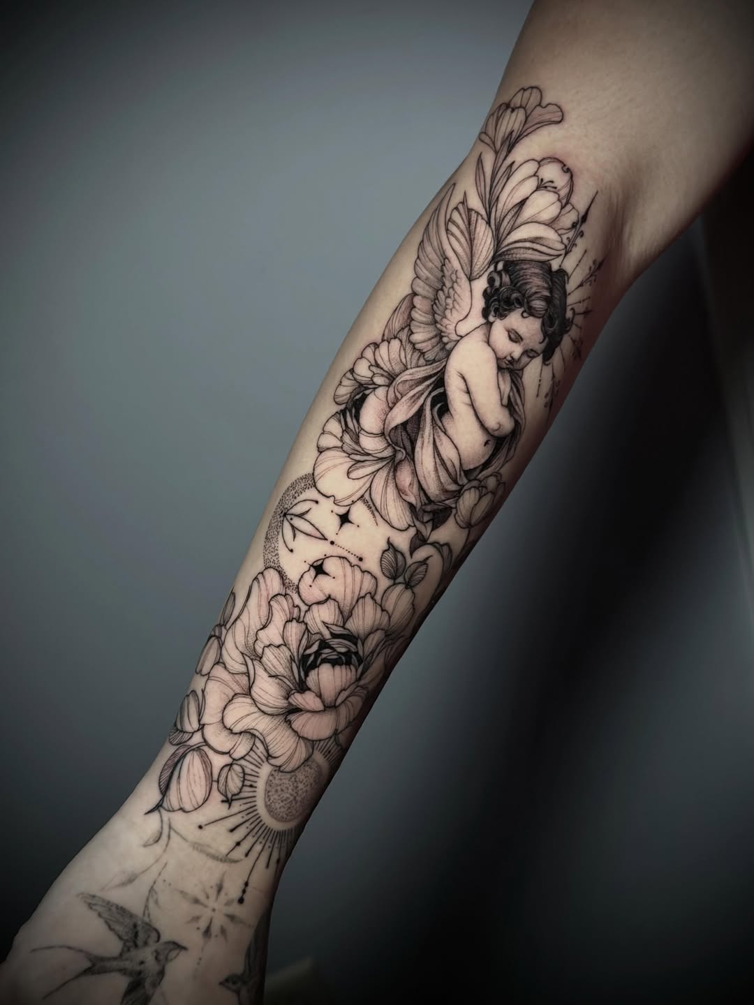 Tattoo by @kbtattz — black_and_grey