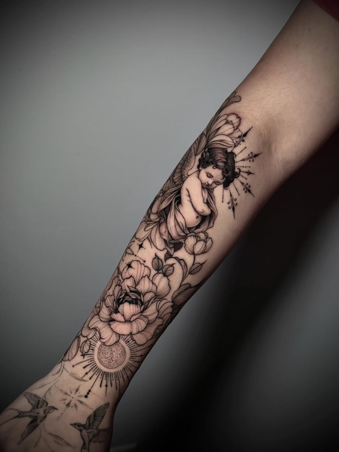 Tattoo by @kbtattz — black_and_grey