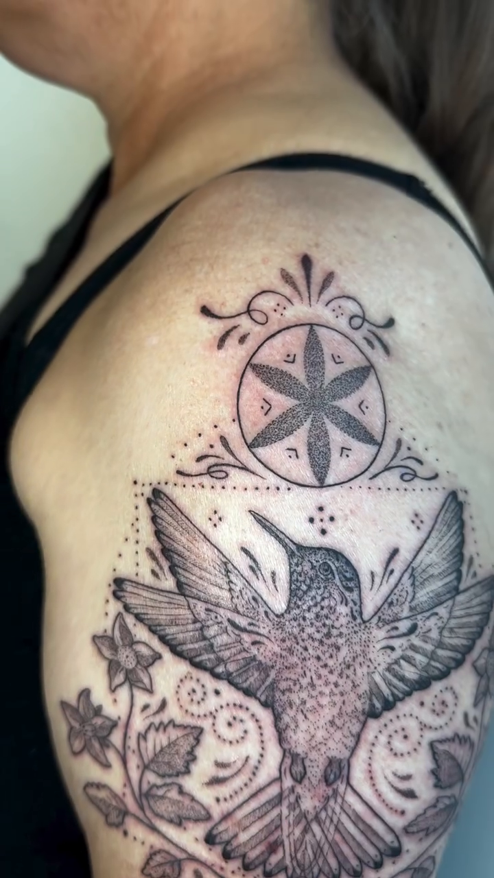 Tattoo by @santiagogdon β blackwork