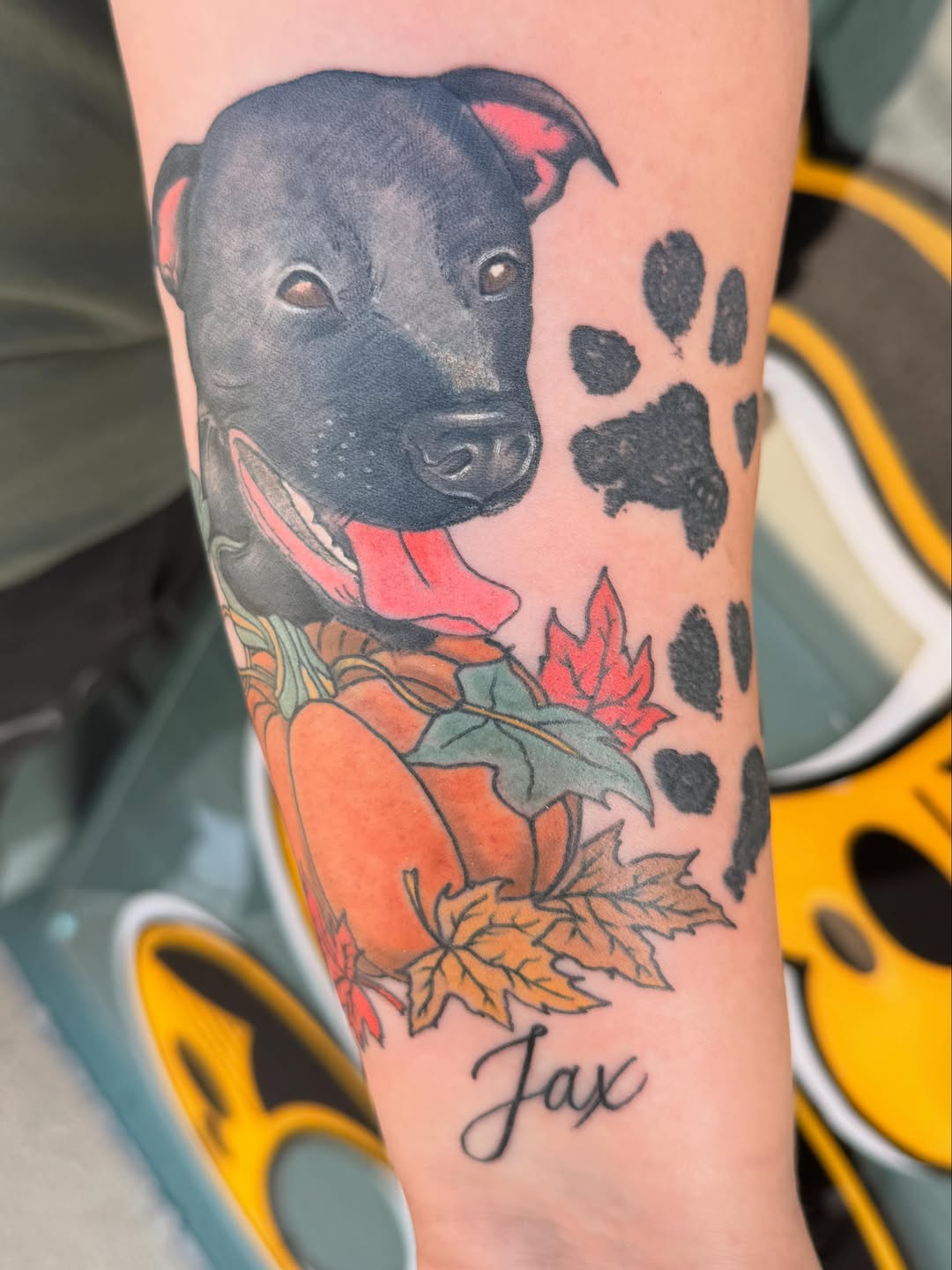 Tattoo by @ladycausemaker — realism, lettering_script