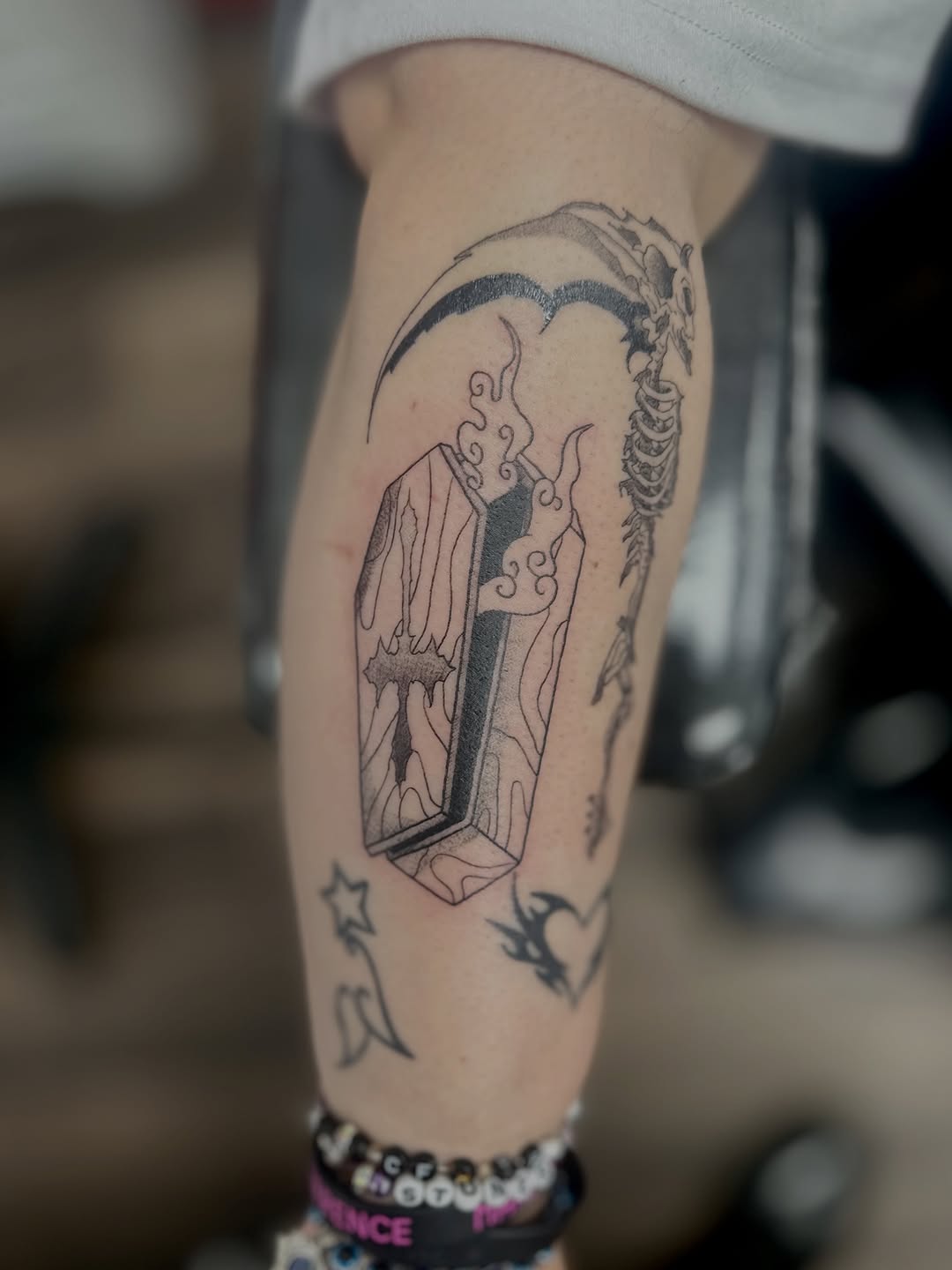 Tattoo by @dillusional.ink — black_and_grey, illustrative