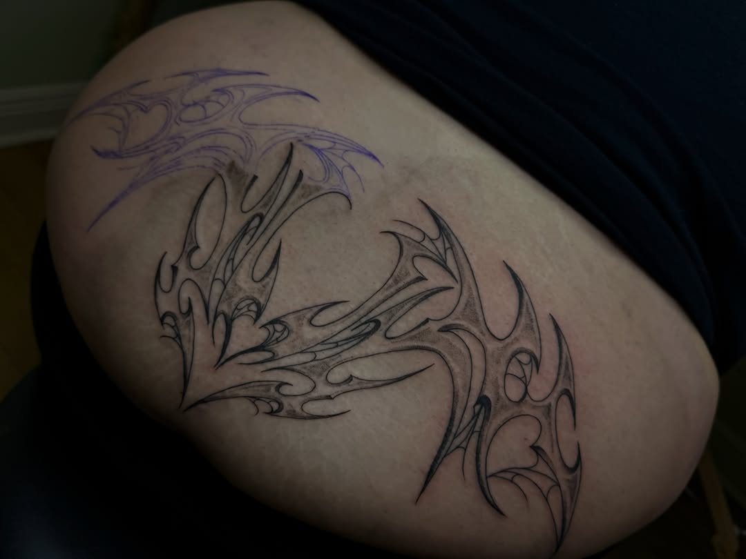 Tattoo by @maisontheprofessional — tribal, blackwork