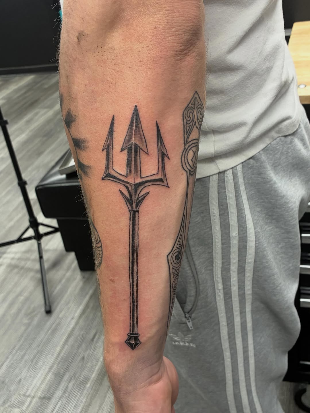 Tattoo by @trae_980 β black_and_grey