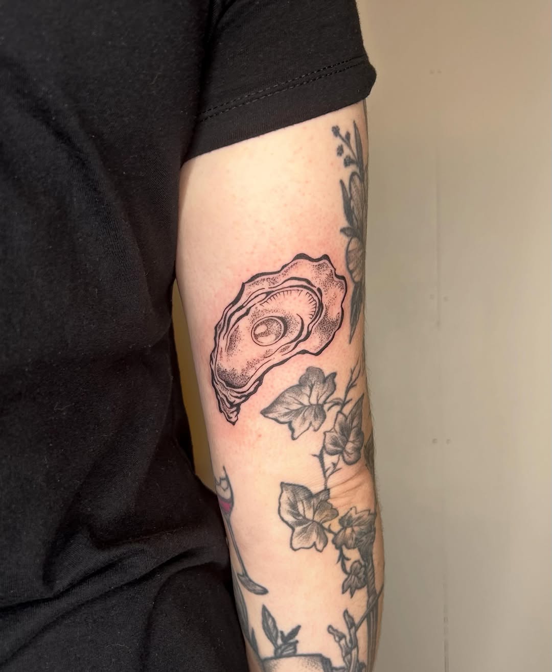 Tattoo by @allieb.tats — illustrative, black_and_grey
