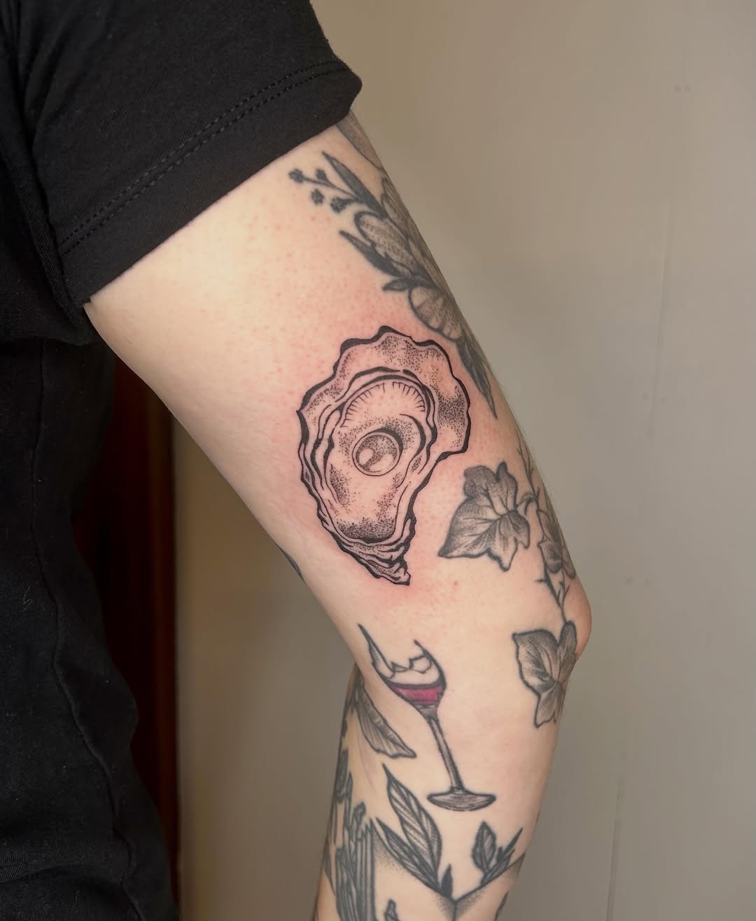 Tattoo by @allieb.tats — illustrative, black_and_grey
