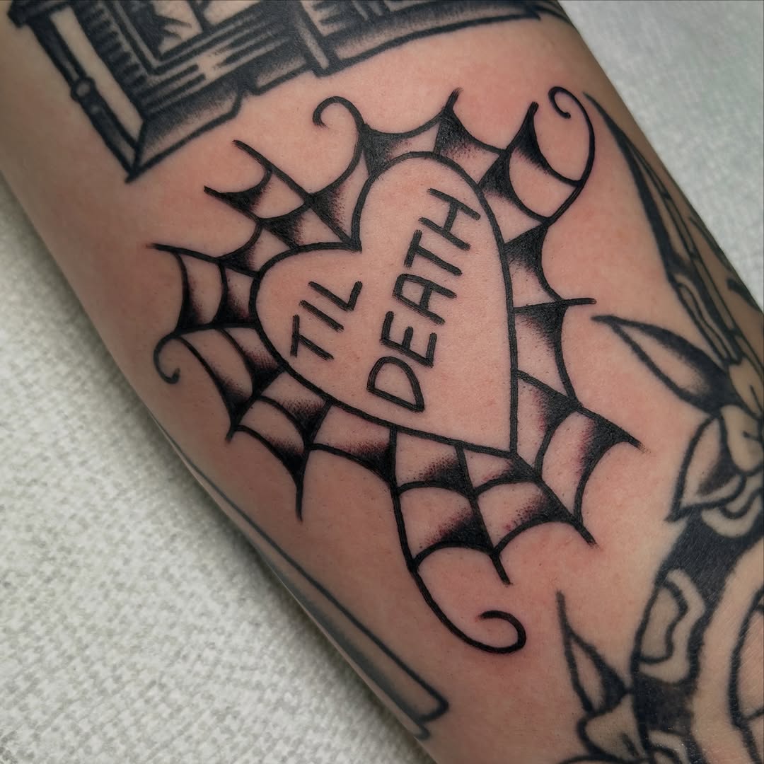 Tattoo by @bonhommetattoo — american_traditional, lettering_script