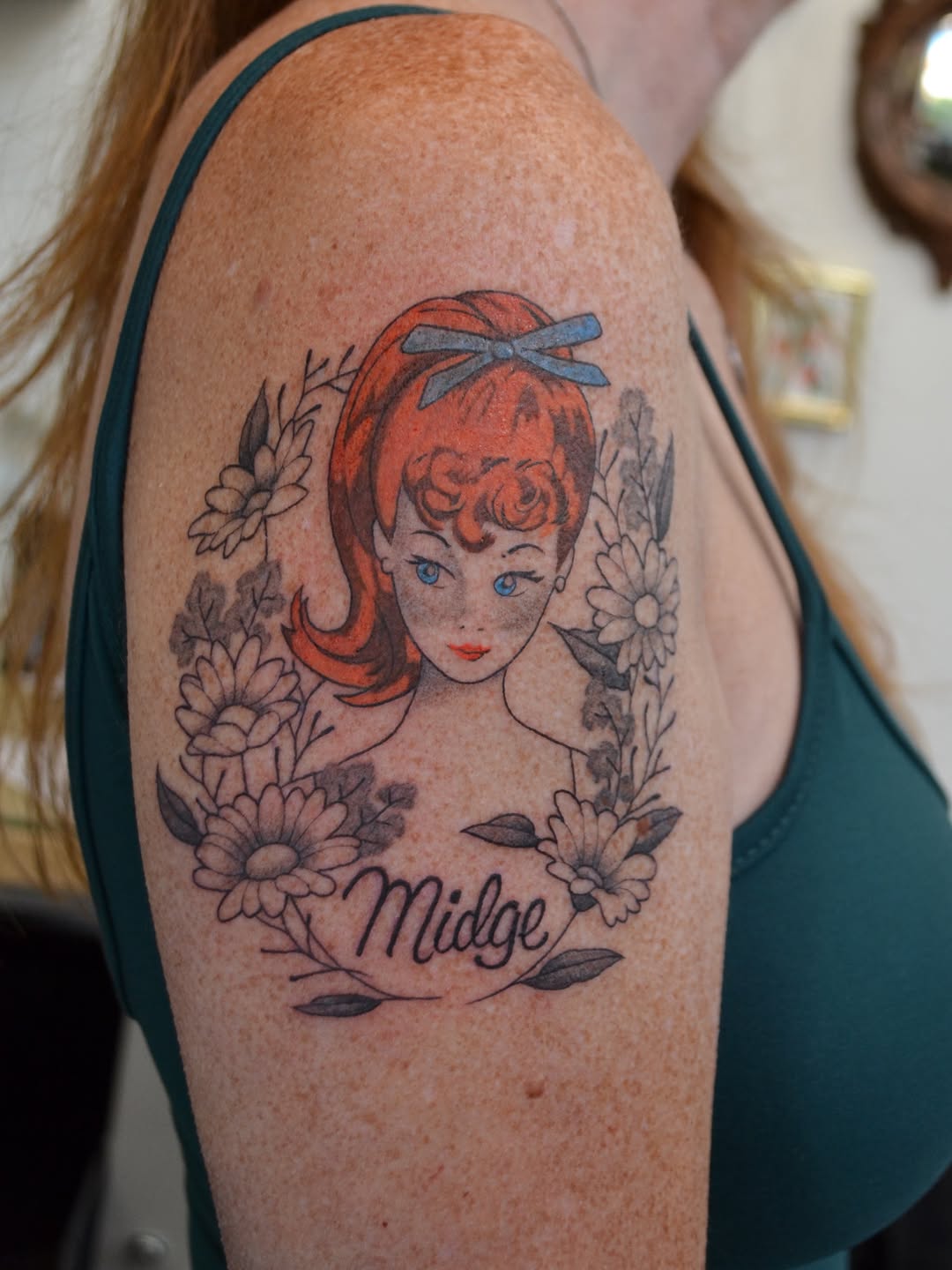 Tattoo by @vulgarviolets — lettering_script, new_school