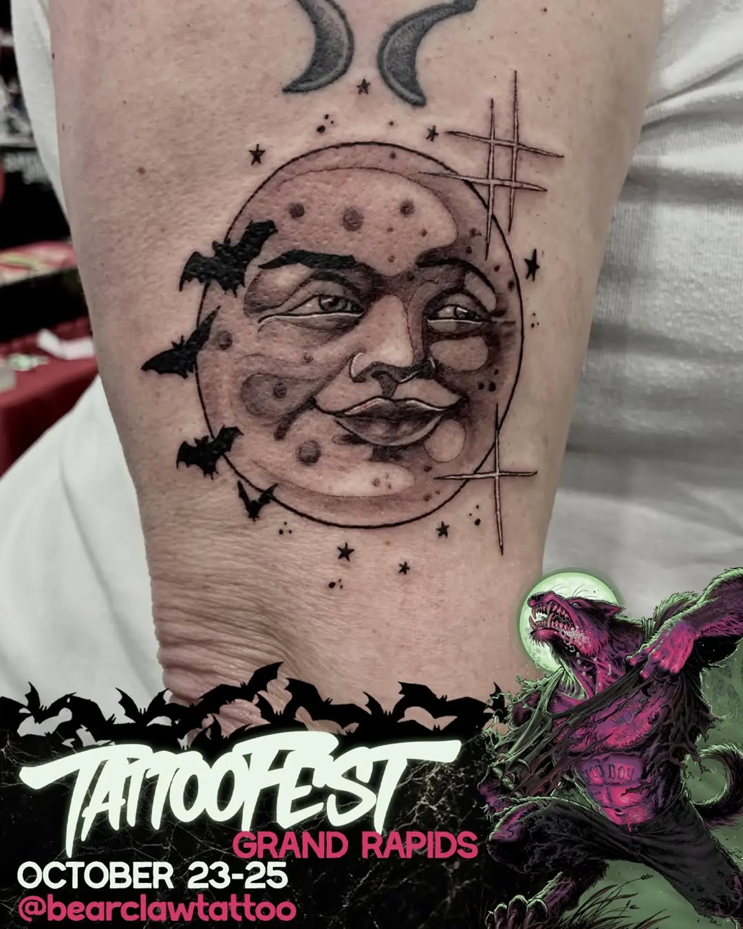 Tattoo by @bearclawtattoo — black_and_grey, realism