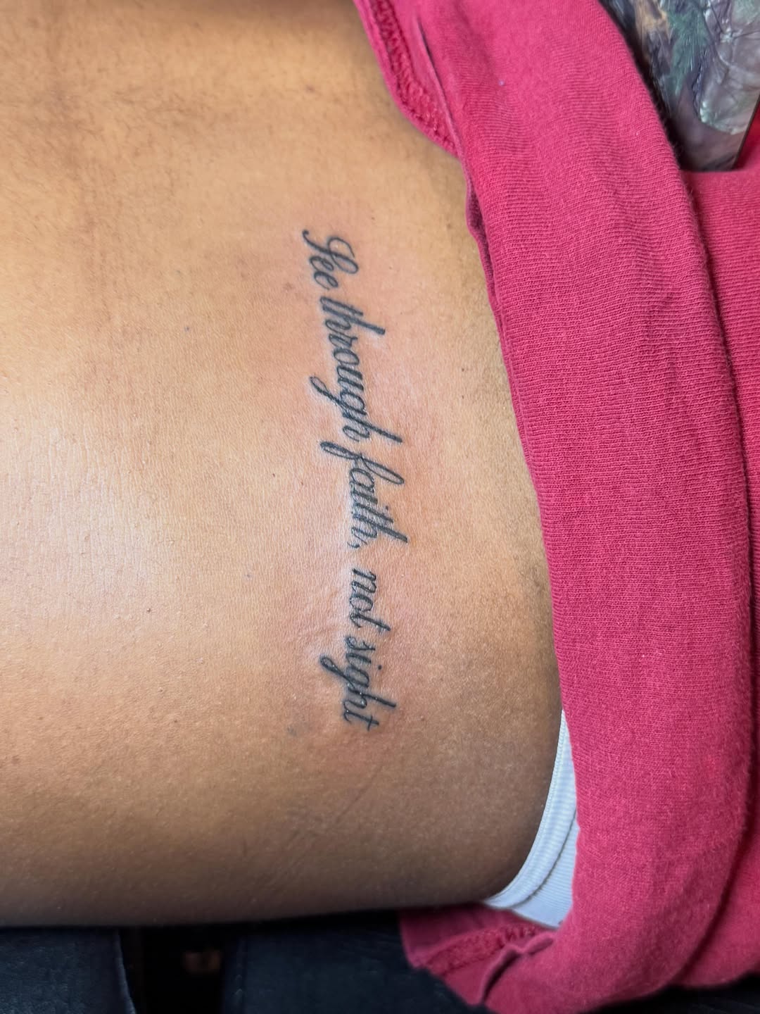 Tattoo by @tatssbydess — lettering_script, fine_line