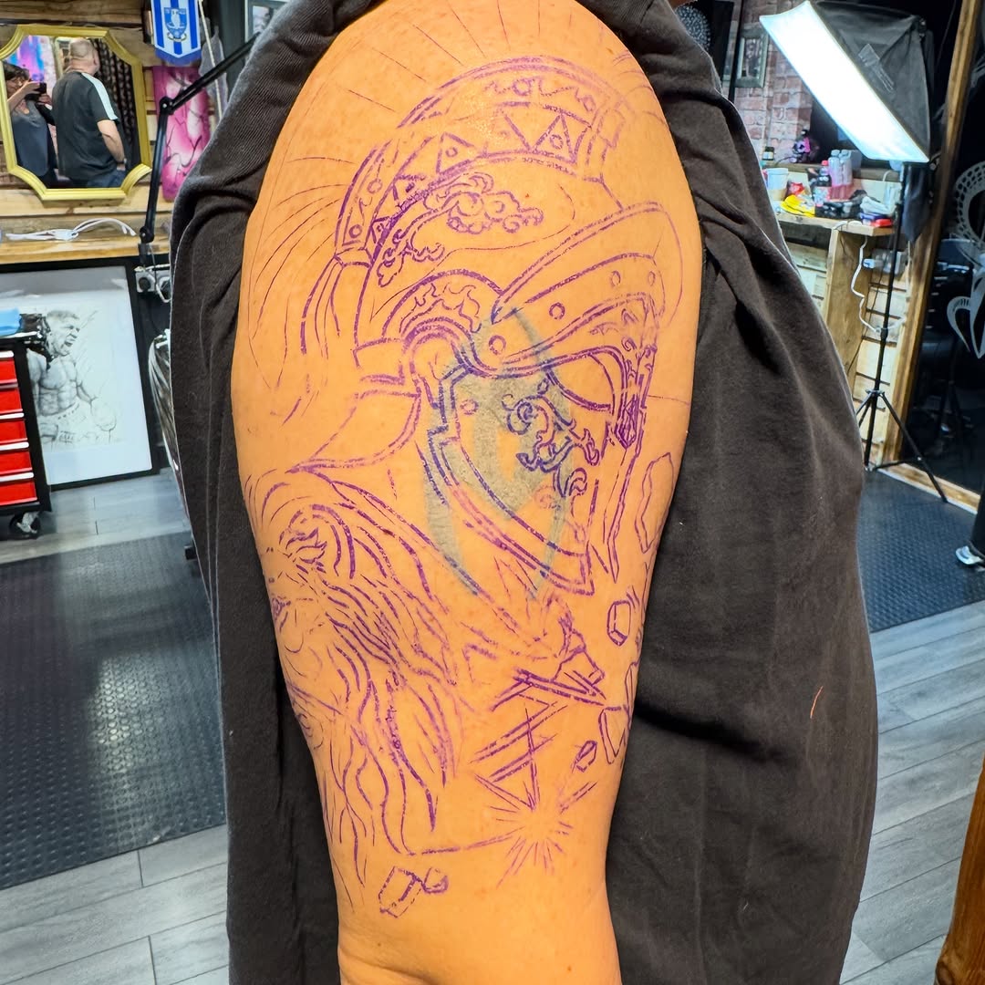 Tattoo by @emmarainetattoo — realism, black_and_grey