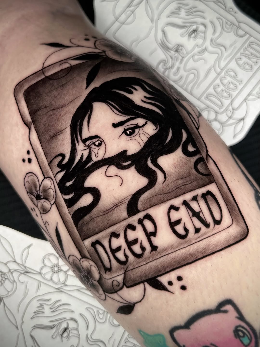 Tattoo by @marisolcreative — black_and_grey, lettering_script