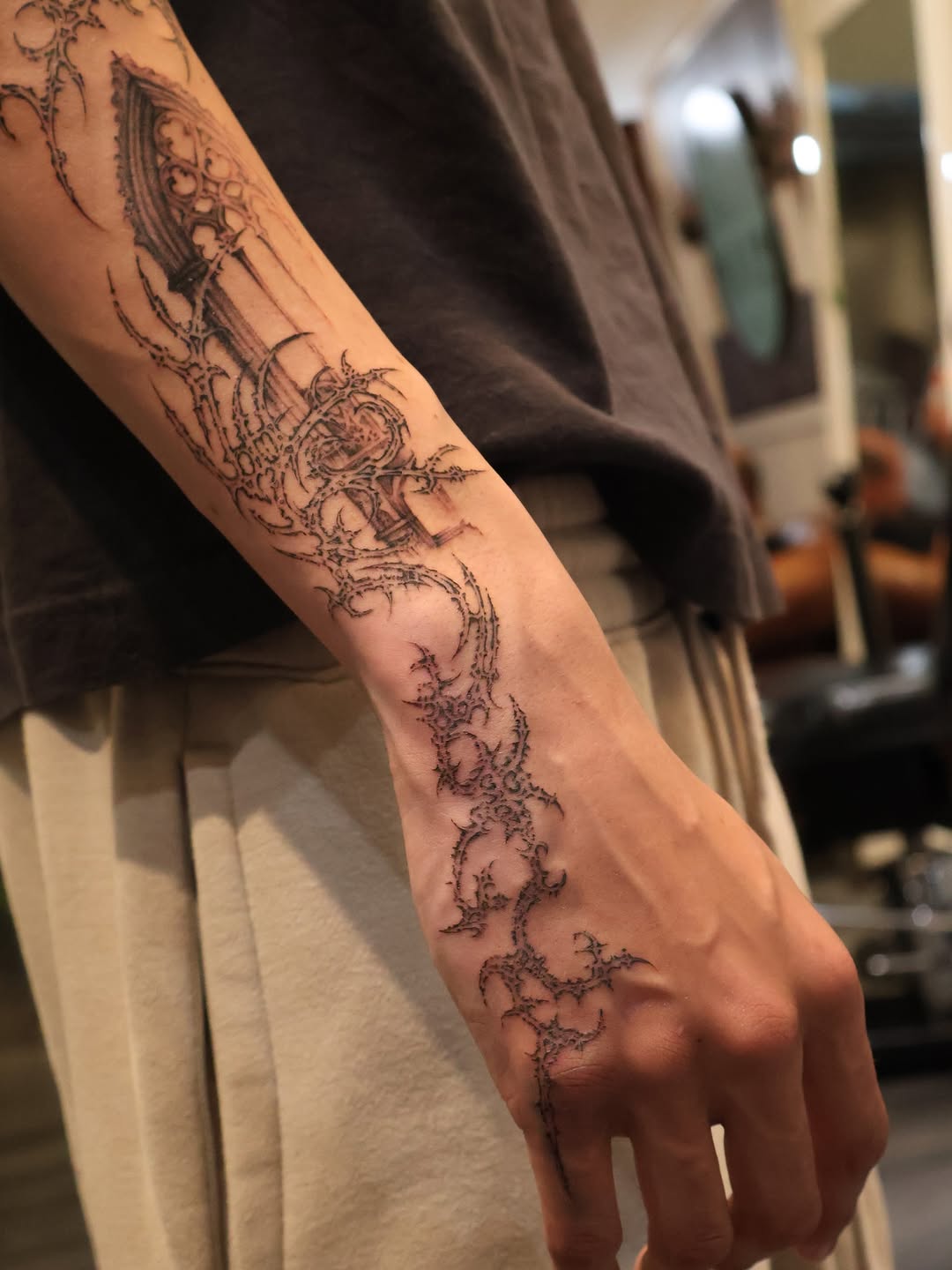 Tattoo by @zarmina_tattoo — blackwork