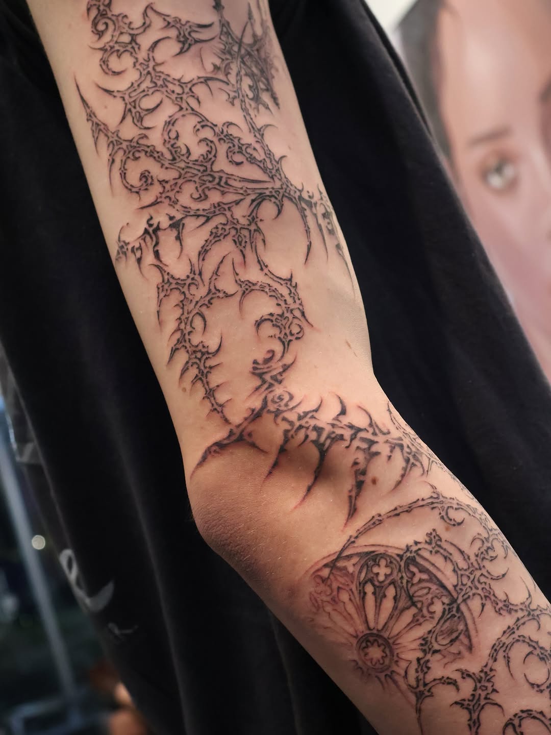 Tattoo by @zarmina_tattoo — blackwork, ornamental