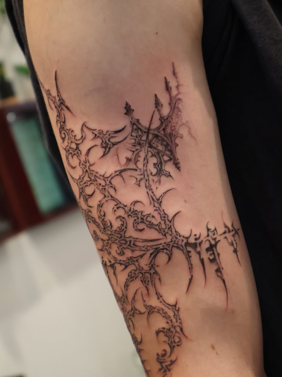 Tattoo by @zarmina_tattoo — blackwork, ornamental