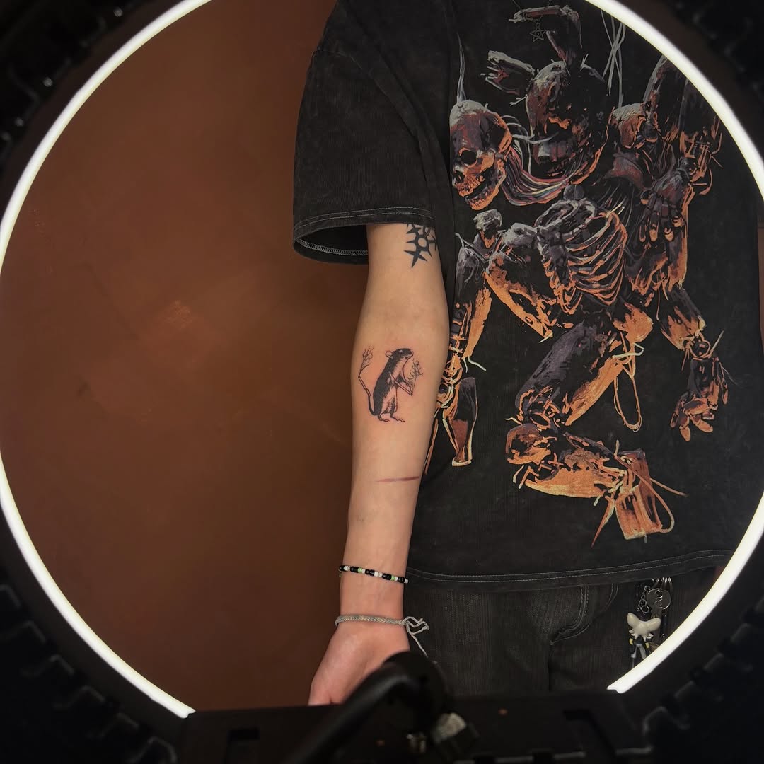 Tattoo by @vsgoblintatts — illustrative, black_and_grey