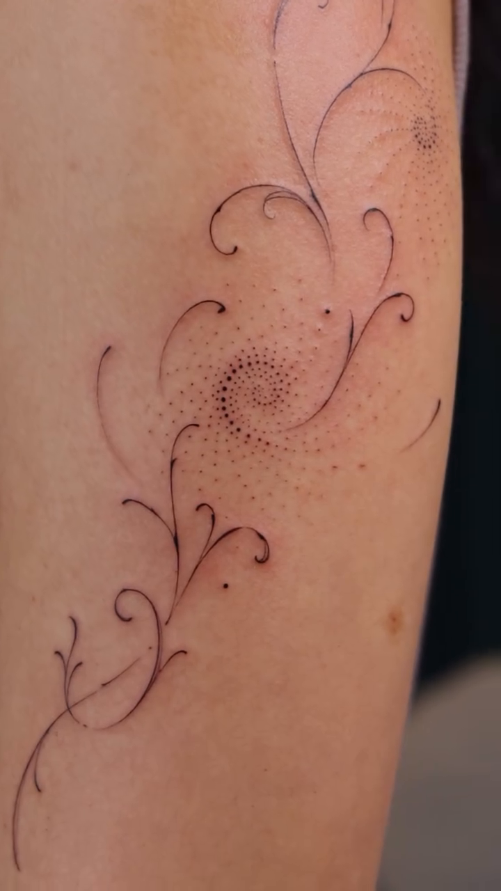 Tattoo by @amoore.tattoo — fine_line, dotwork