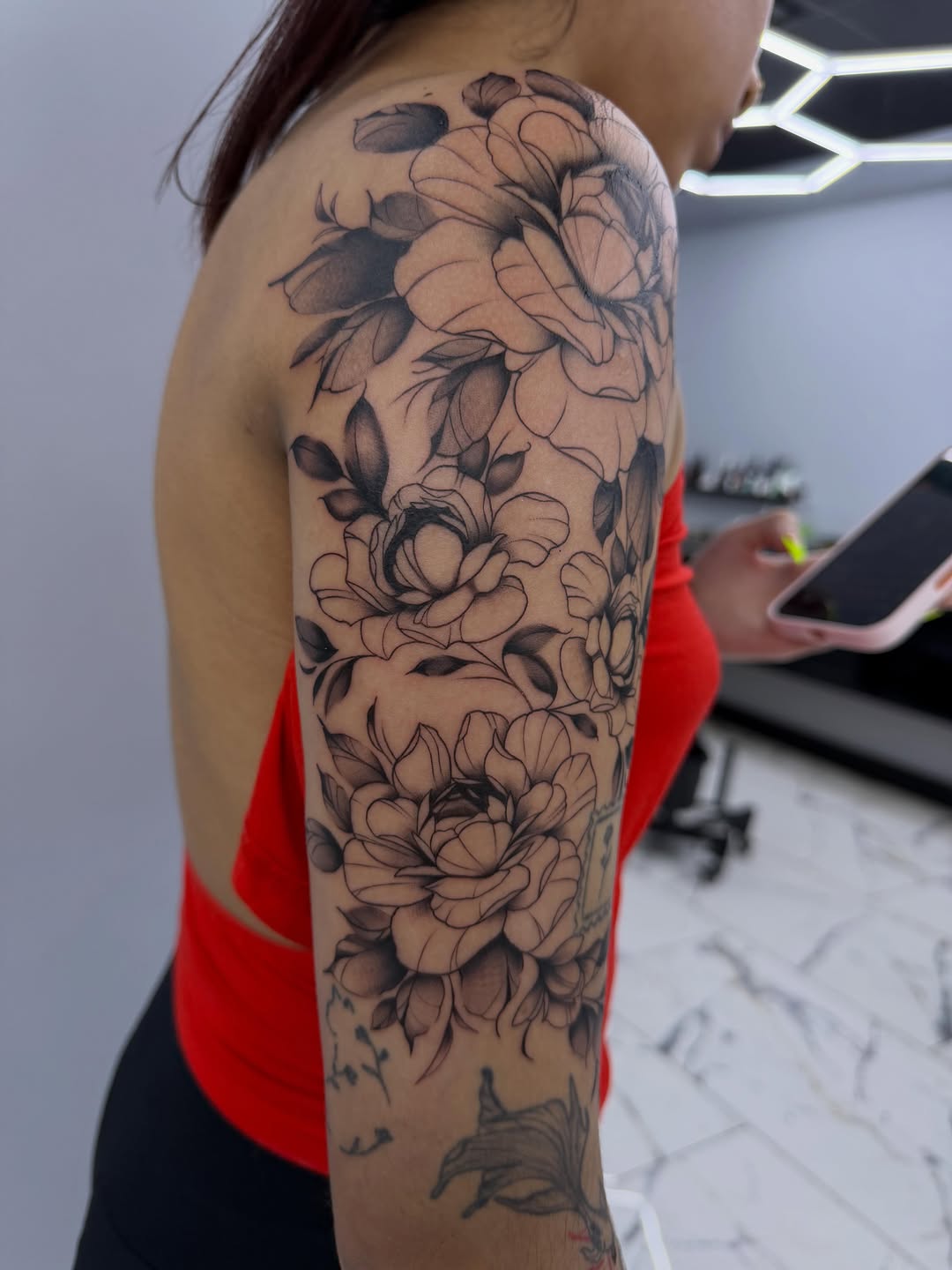 Tattoo by @gabsthegeminii — black_and_grey, fine_line