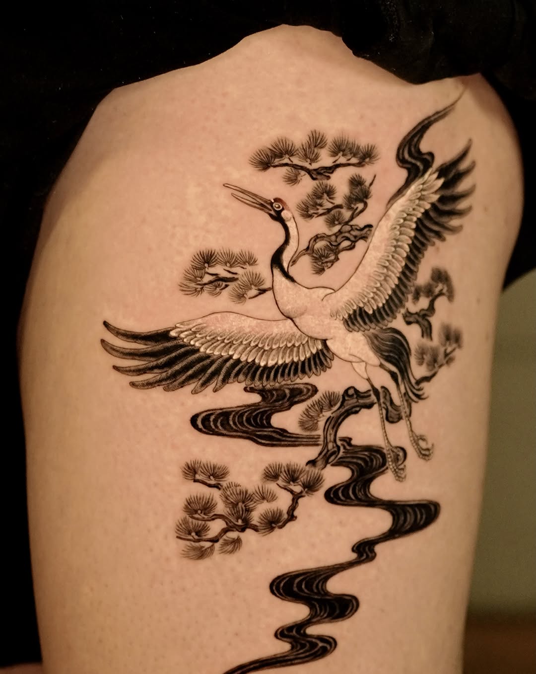 Tattoo by @think_tatt — japanese_irezumi, black_and_grey