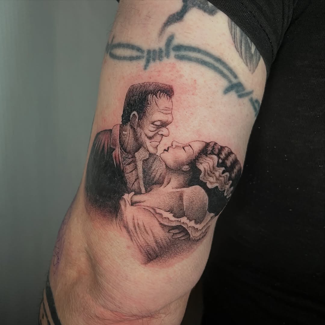 Tattoo by @vapidstar — black_and_grey, realism