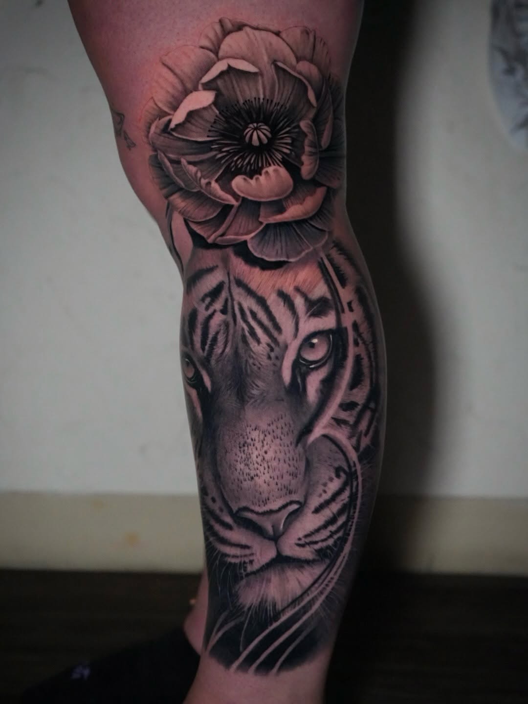 Tattoo by @webbz_tattoos — realism, black_and_grey