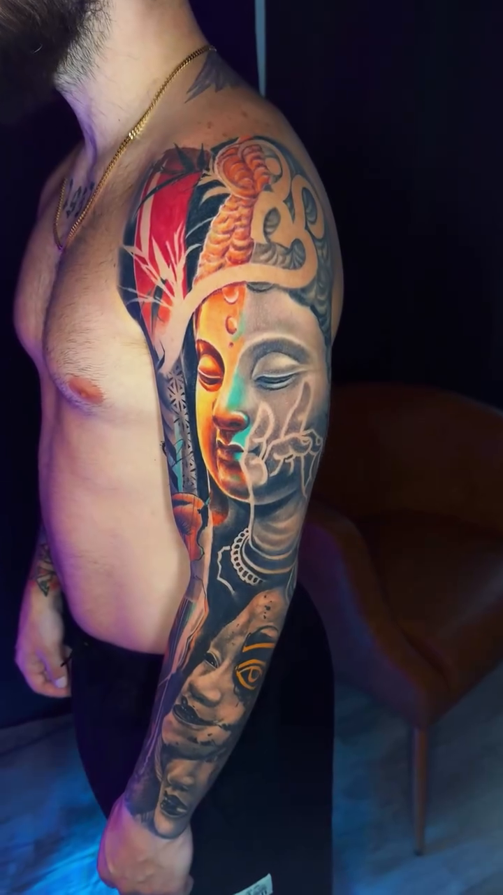 Tattoo by @davehatelovetattoo — black_and_grey, realism