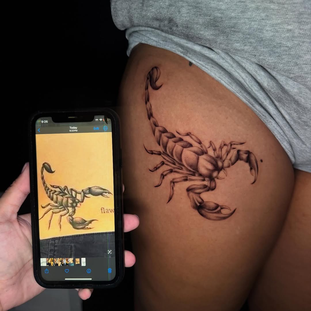 Tattoo by @yuyuicyink โ black_and_grey, realism