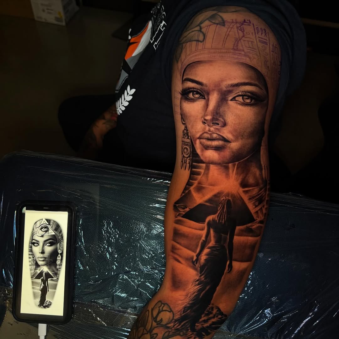 Tattoo by @yuyuicyink โ realism, black_and_grey