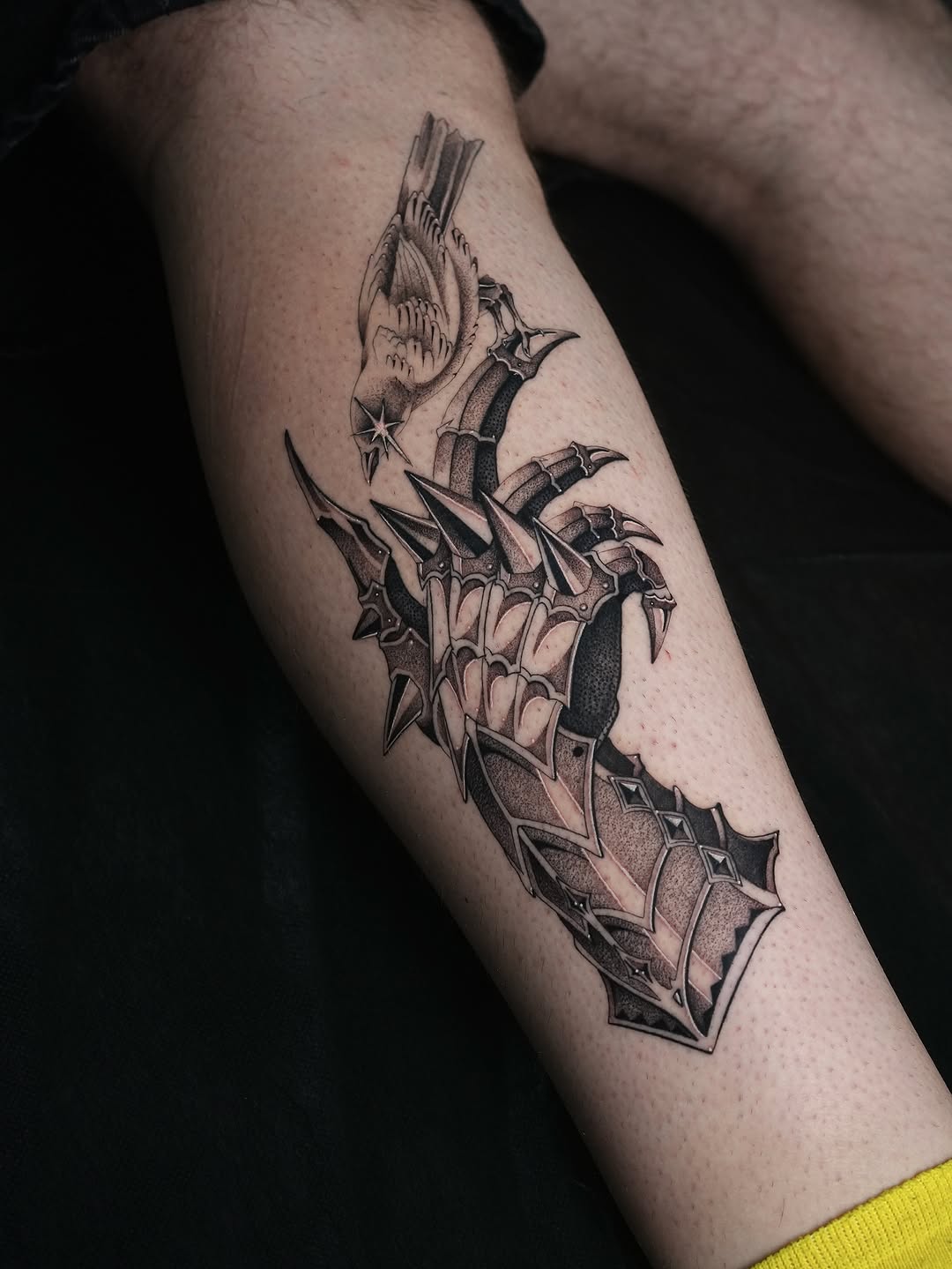Tattoo by @glebisfine — illustrative, black_and_grey
