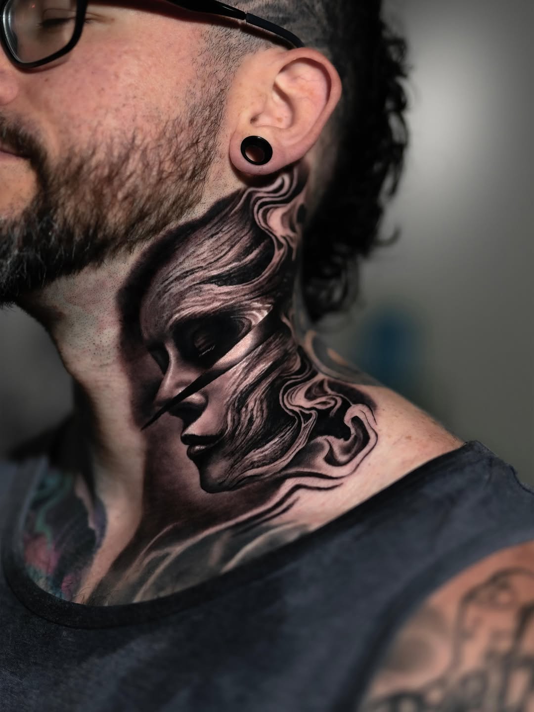 Tattoo by @angel.antonio.tattoos โ black_and_grey, realism