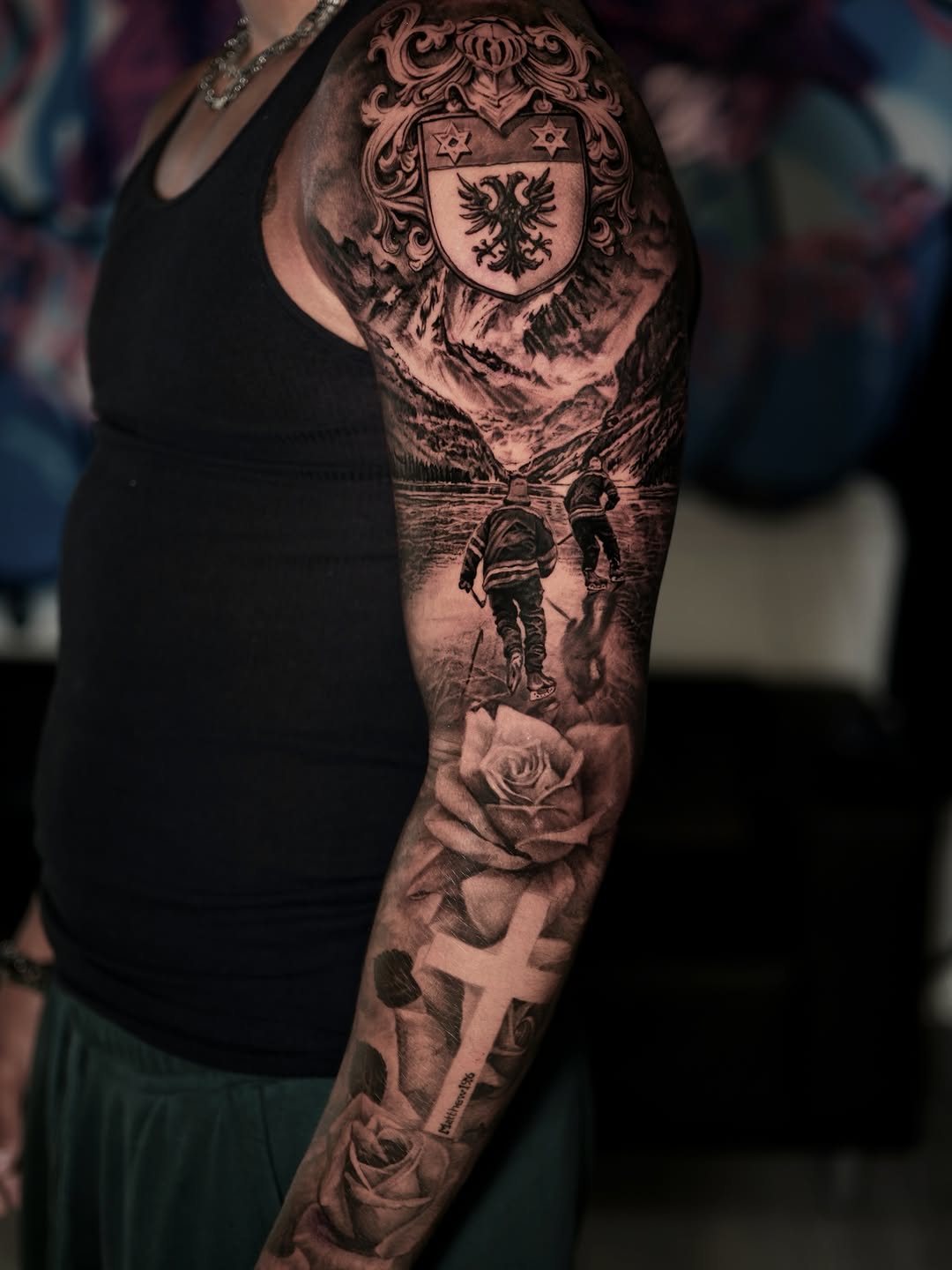 Tattoo by @ink.shadow โ realism, black_and_grey
