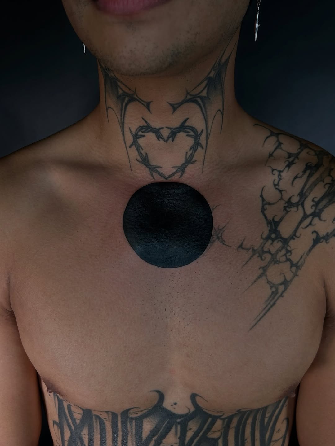 Tattoo by @kikicantdraw — blackwork, ornamental