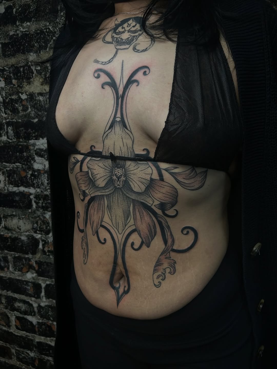 Tattoo by @kikicantdraw — black_and_grey, ornamental