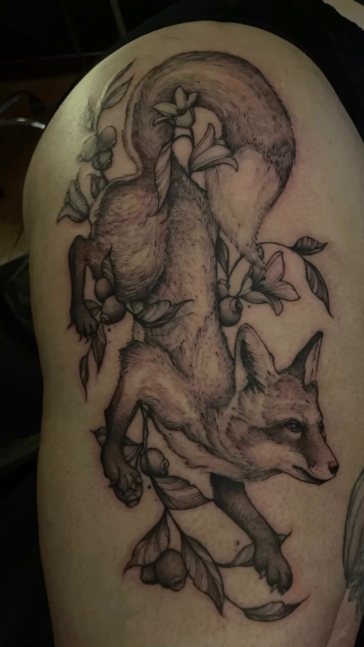 Tattoo by @jacobkearney — black_and_grey, illustrative