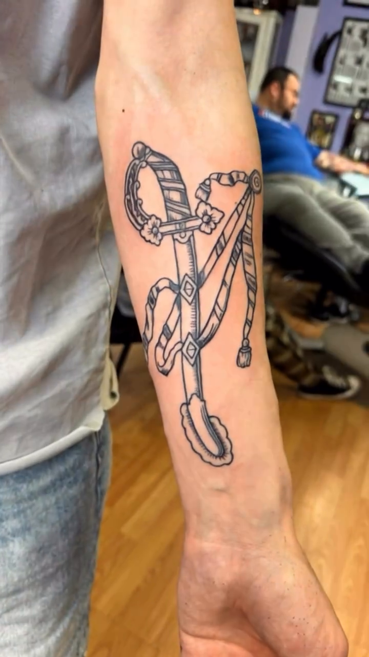 Tattoo by @5sonink — illustrative, black_and_grey