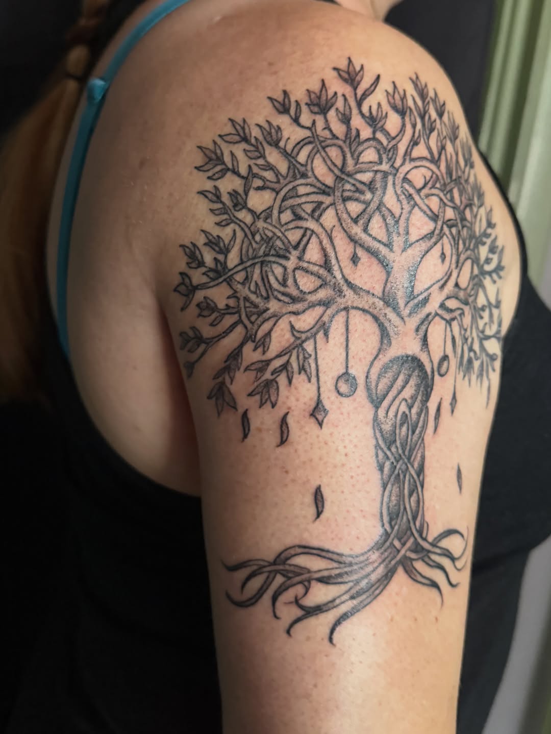 Tattoo by @properbadger — black_and_grey